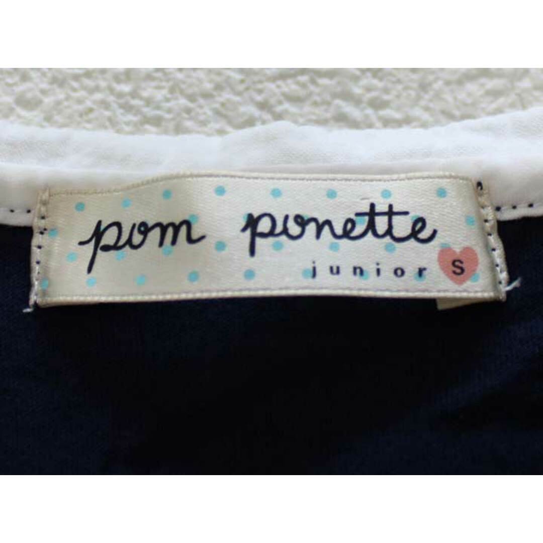 pom ponette(ポンポネット)の〓ポンポネット/pom ponette〓140cm 半袖Tシャツ/半袖カットソー 紺【中古】子供服 キッズ kids  ジュニア 女の子 夏 326032 tops キッズ/ベビー/マタニティのキッズ服女の子用(90cm~)(Tシャツ/カットソー)の商品写真