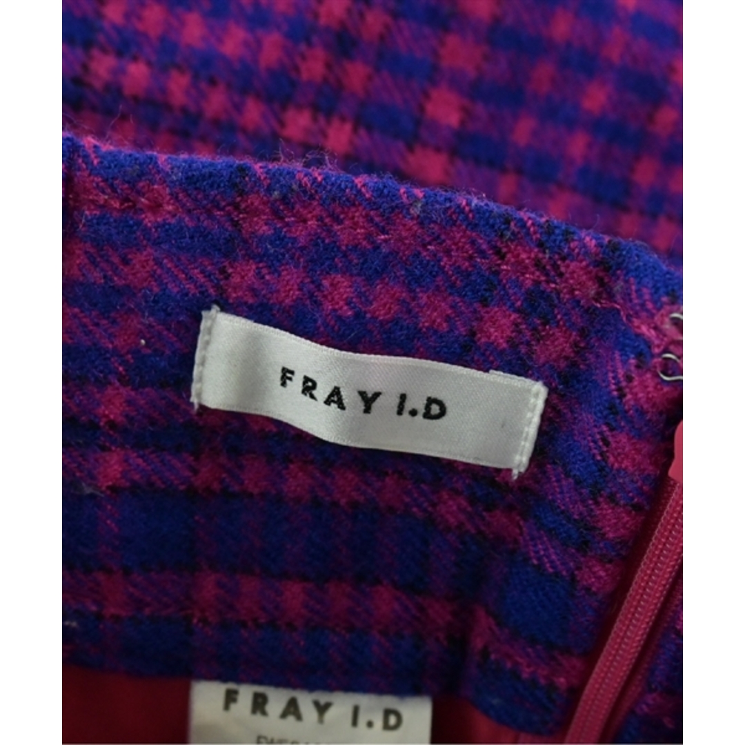 FRAY I.D(フレイアイディー)のFRAY I.D ロング・マキシ丈スカート 0(S位) 青xピンク(チェック) 【古着】【中古】 レディースのスカート(ロングスカート)の商品写真