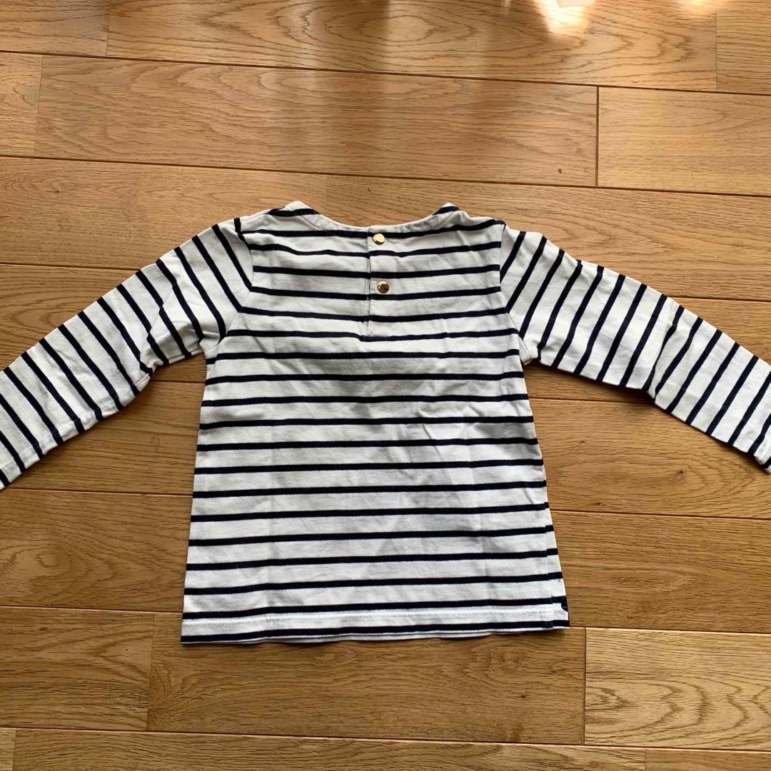 Jacadi(ジャカディ)のjacadi  長袖ボーダーTシャツ　96cm キッズ/ベビー/マタニティのキッズ服女の子用(90cm~)(Tシャツ/カットソー)の商品写真