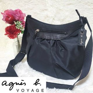 アニエスベー(agnes b.)の【極美品】アニエスベー ボヤージュ ショルダーバッグ ナイロン チャームつき(ショルダーバッグ)