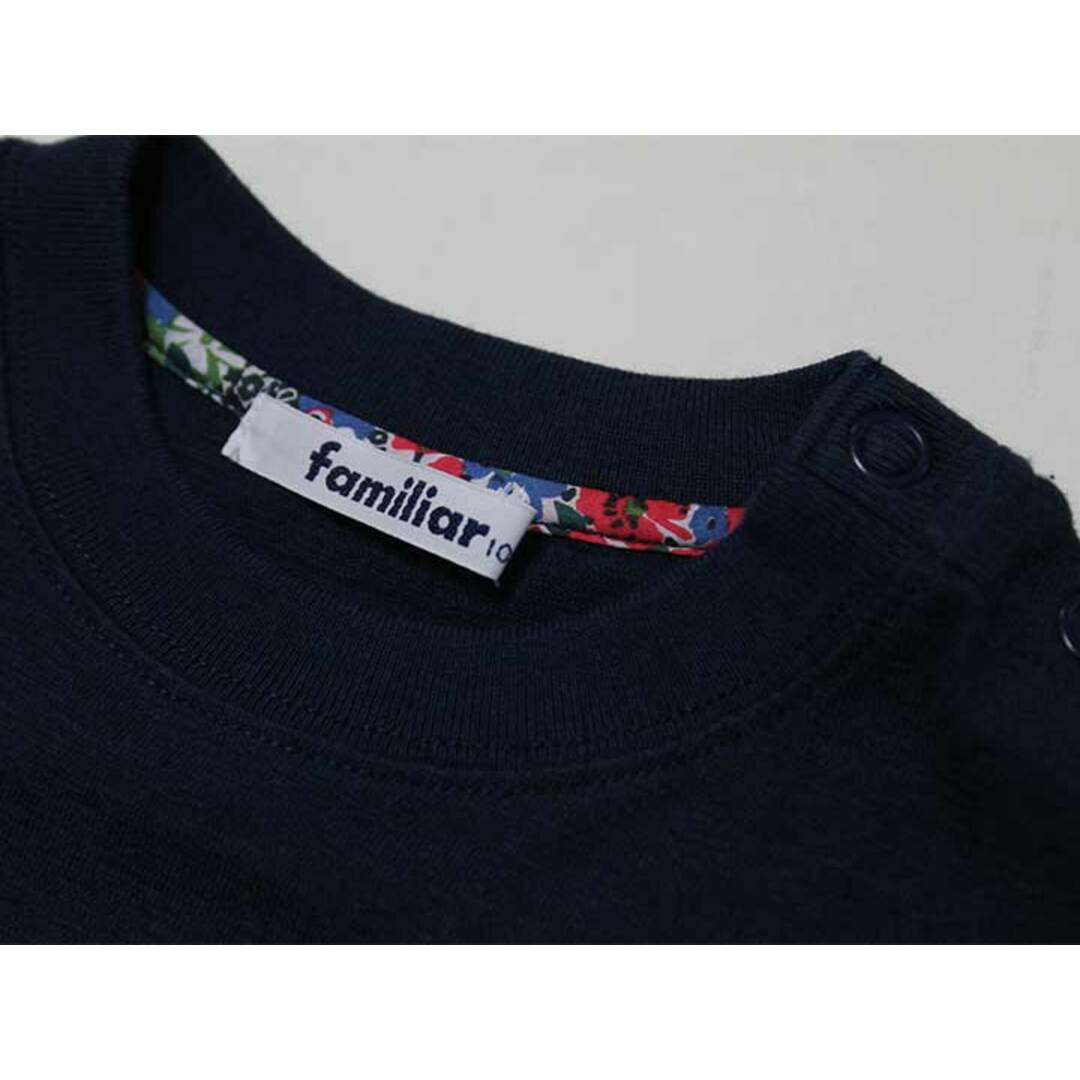 familiar(ファミリア)の‡ファミリア/familiar‡100cm 半袖Tシャツ/半袖カットソー 紺【中古】子供服 キッズ kids 女の子 夏 225032 tops キッズ/ベビー/マタニティのキッズ服女の子用(90cm~)(Tシャツ/カットソー)の商品写真