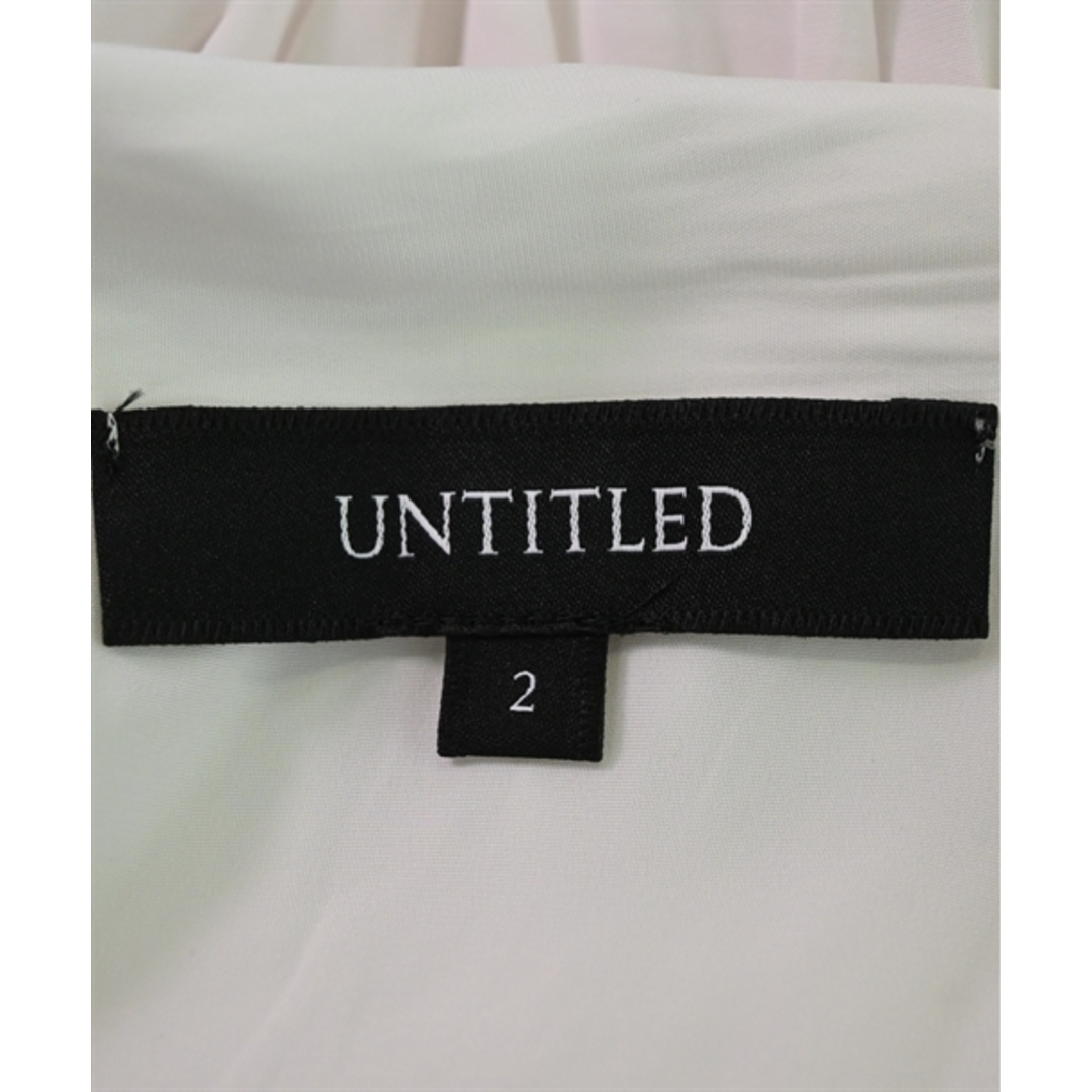 UNTITLED(アンタイトル)のUNTITLED アンタイトル ブラウス 2(M位) 白 【古着】【中古】 レディースのトップス(シャツ/ブラウス(長袖/七分))の商品写真