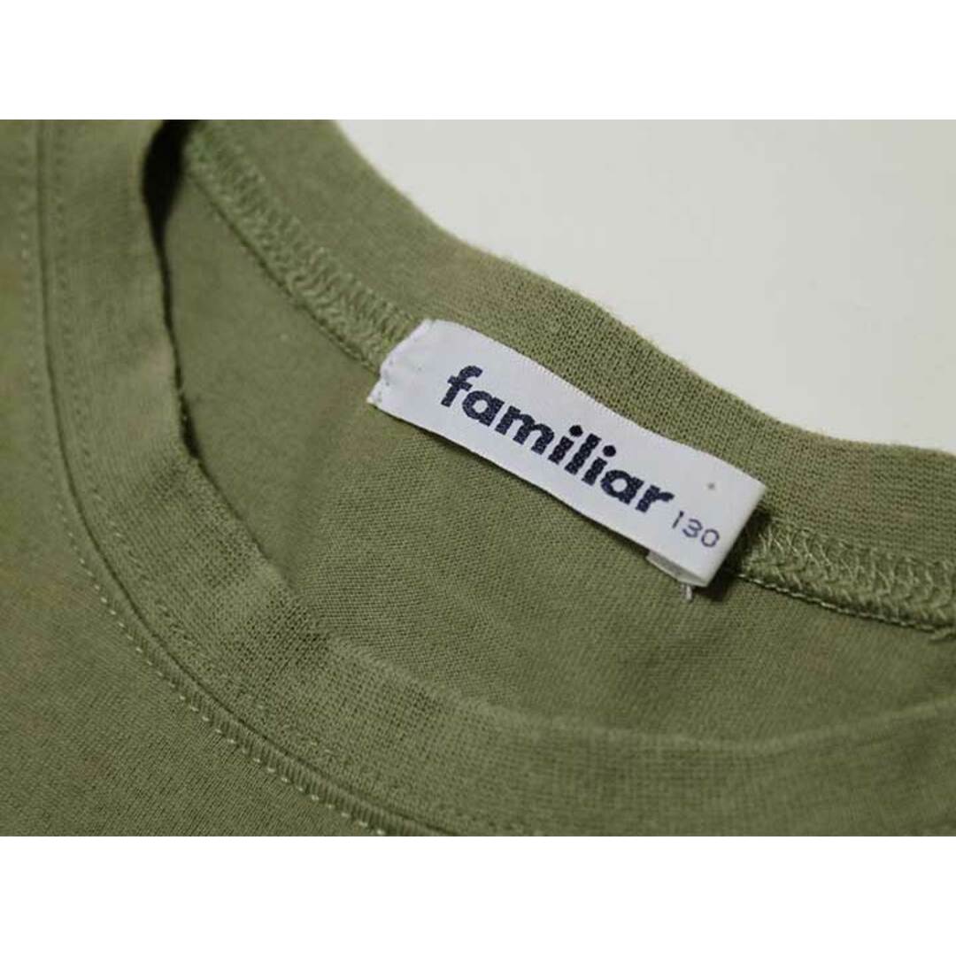 familiar(ファミリア)の‡ファミリア/familiar‡130cm 半袖Tシャツ/半袖カットソー カーキ【中古】子供服 キッズ kids 男の子 夏 225032 tops キッズ/ベビー/マタニティのキッズ服女の子用(90cm~)(Tシャツ/カットソー)の商品写真