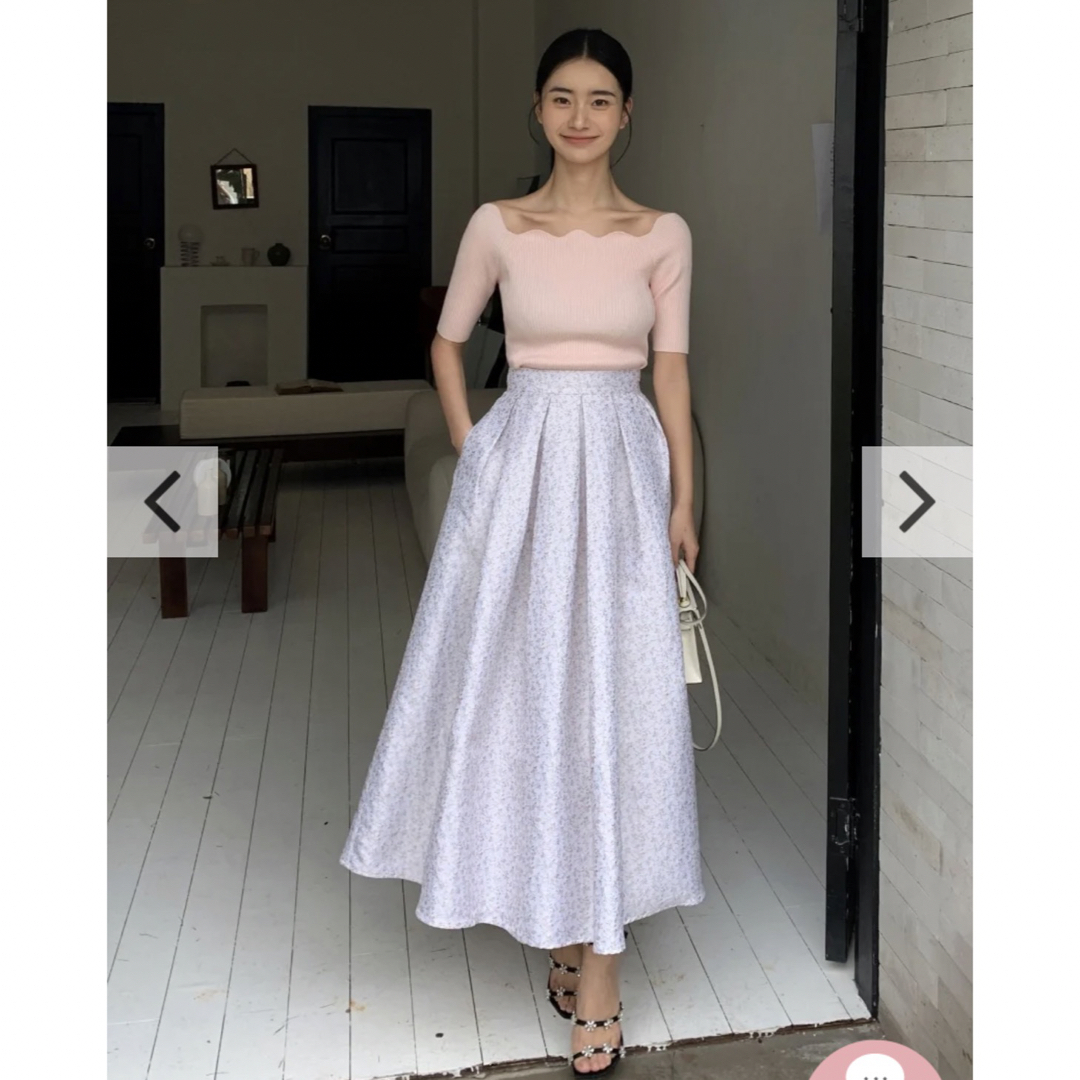 BIRTHDAY BASH(バースデーバッシュ)の【新品未使用】SARAH VOLUME FLORAL SKIRT レディースのスカート(ロングスカート)の商品写真