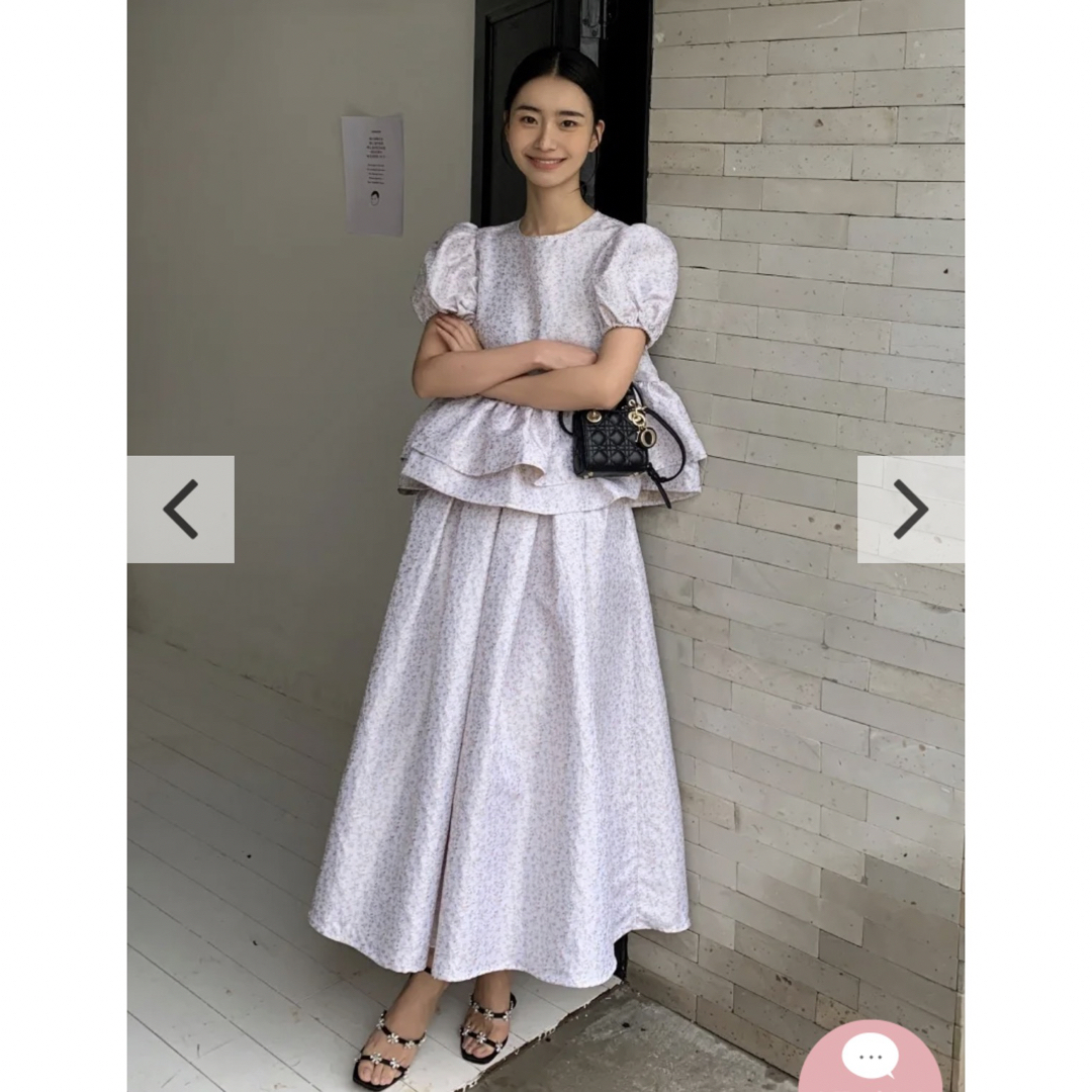 BIRTHDAY BASH(バースデーバッシュ)の【新品未使用】SARAH VOLUME FLORAL SKIRT レディースのスカート(ロングスカート)の商品写真