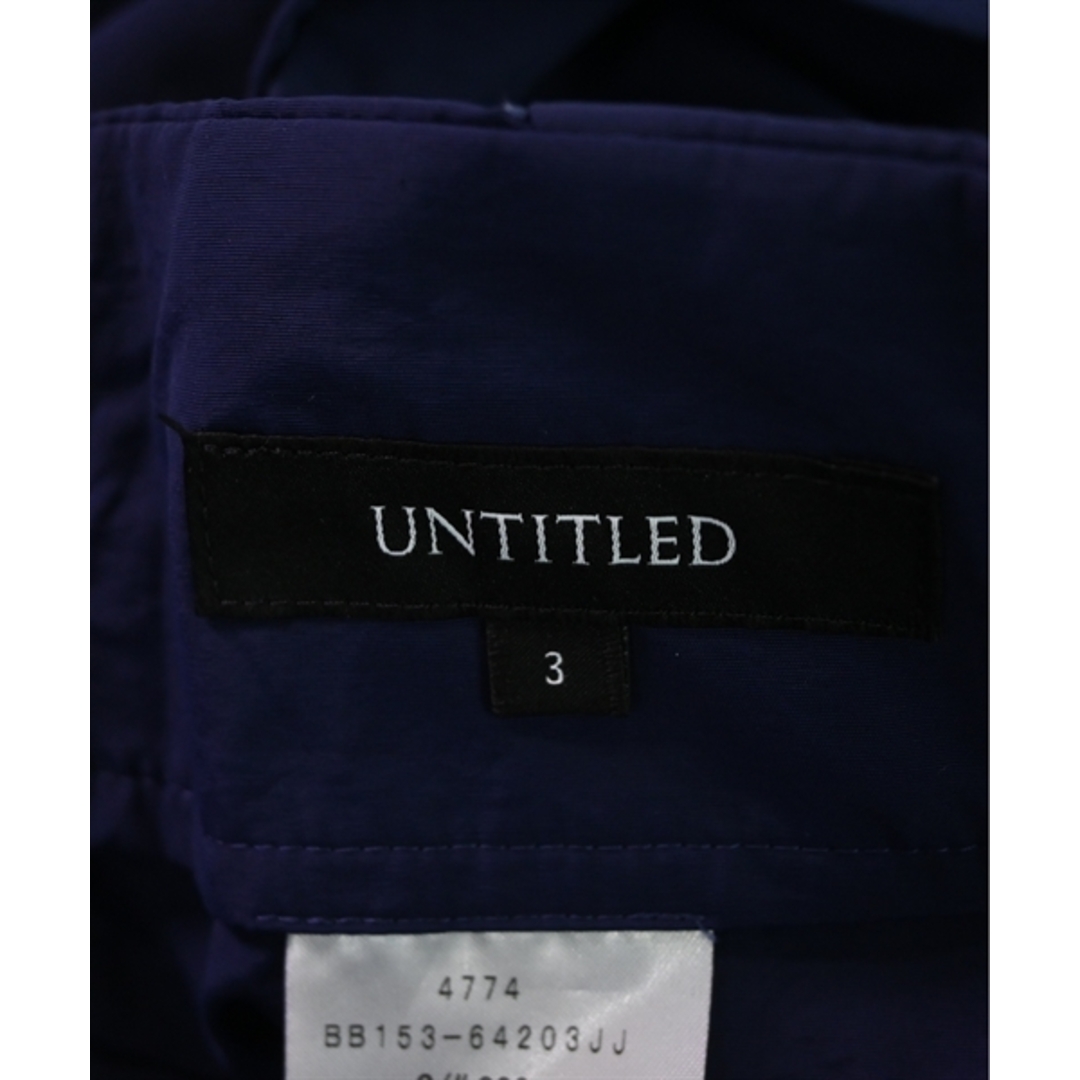 UNTITLED(アンタイトル)のUNTITLED アンタイトル パンツ（その他） 3(L位) 紺 【古着】【中古】 レディースのパンツ(その他)の商品写真