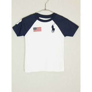 ラルフローレン(Ralph Lauren)の[ラルフローレン/Ralph Lauren]110cm 半袖カットソー/半袖Tシャツ 白×紺【中古】子供服 キッズ kids 男の子 夏 615032 tops(Tシャツ/カットソー)