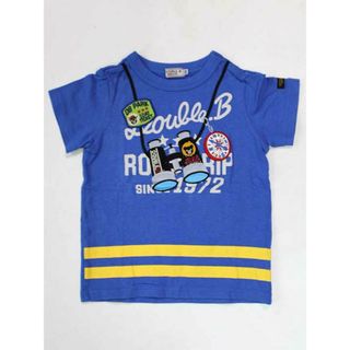 ダブルビー(DOUBLE.B)の☆ミキハウスダブルB/MIKIHOUSE DOUBLE.B☆100cm 半袖Tシャツ/半袖カットソー 青 Bくん 【中古】子供服 キッズ kids 男の子 夏 524032 tops(Tシャツ/カットソー)