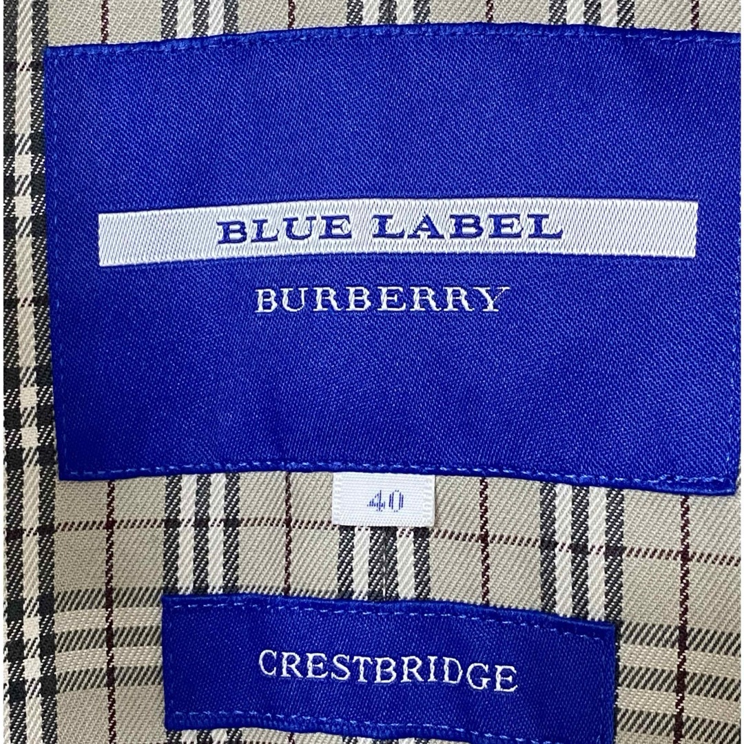 BURBERRY BLUE LABEL(バーバリーブルーレーベル)の【美品】バーバリーブルーレーベル　トレンチコート レディースのジャケット/アウター(トレンチコート)の商品写真