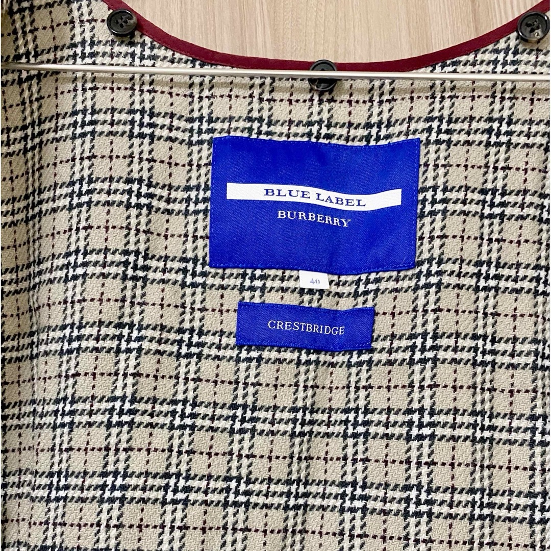 BURBERRY BLUE LABEL(バーバリーブルーレーベル)の【美品】バーバリーブルーレーベル　トレンチコート レディースのジャケット/アウター(トレンチコート)の商品写真