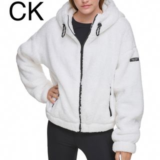 Calvin Klein - ファーリー フリース ふパーカー カルバンクライン CK スウェット 長袖 新品