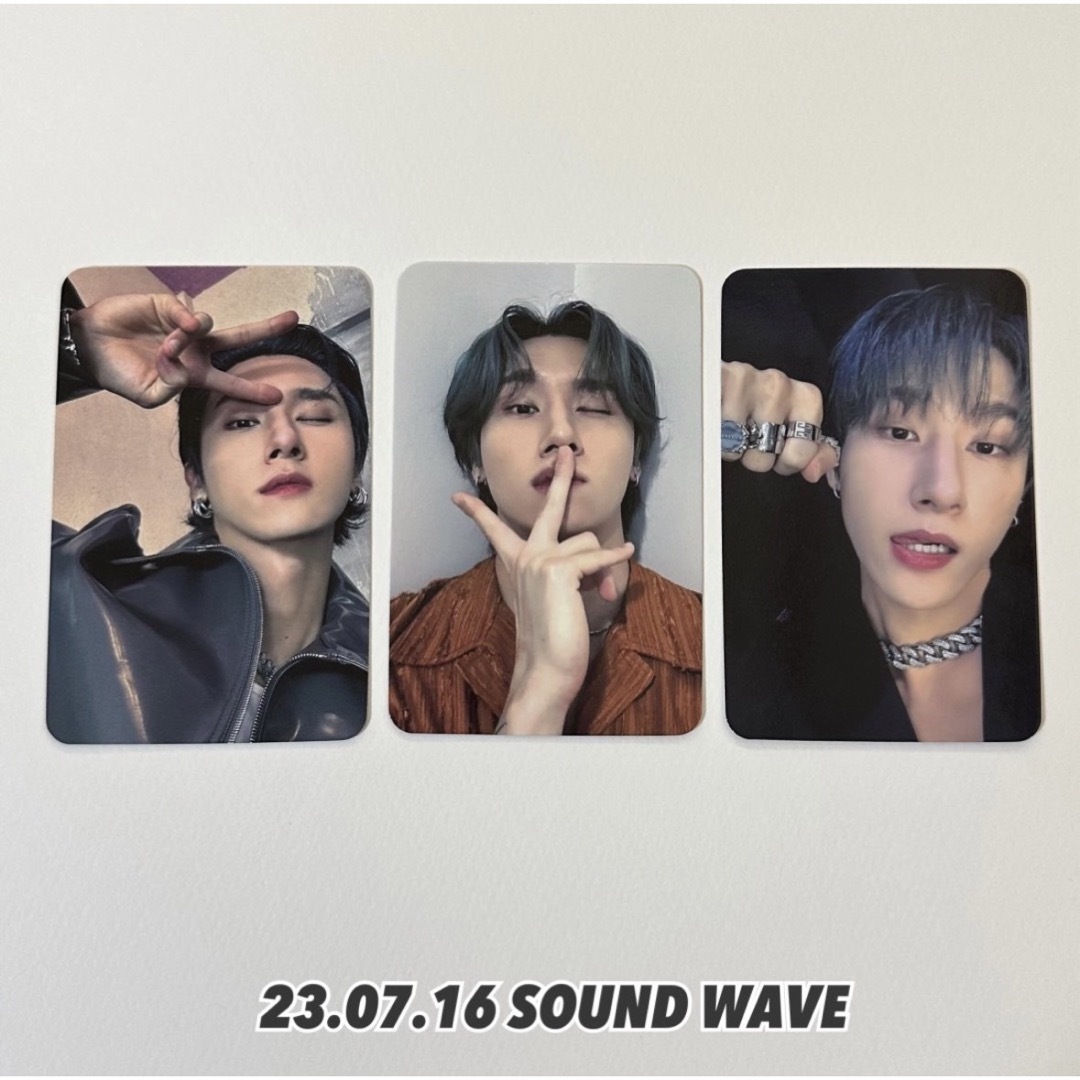 monsta x(モンスタエックス)のI.M overdrive トレカ 3枚セット sound wave  エンタメ/ホビーのCD(K-POP/アジア)の商品写真