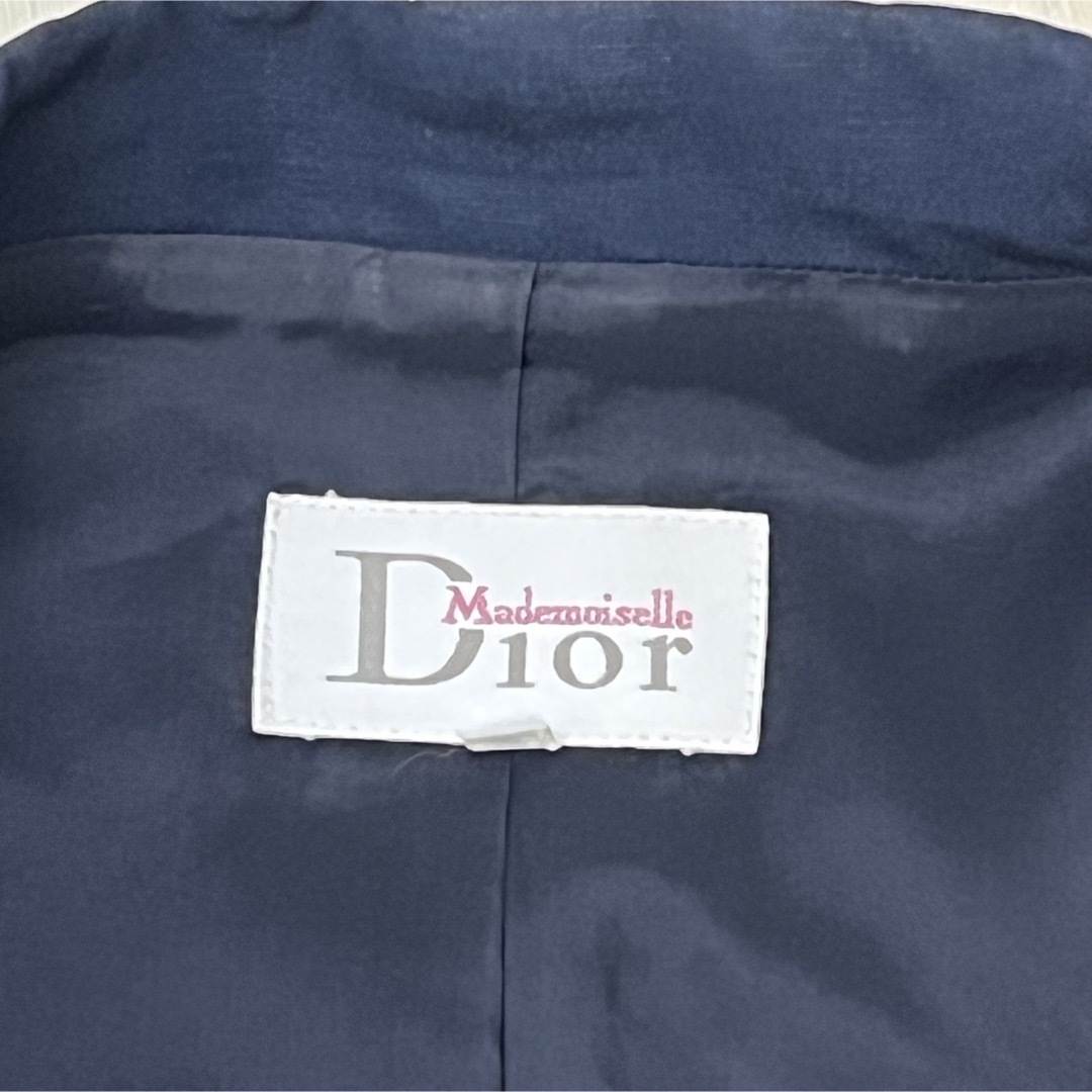 Christian Dior(クリスチャンディオール)の【希少】Dior マドモワゼル　ネイビー　金ボタン　ジャケット　ヴィンテージ レディースのジャケット/アウター(テーラードジャケット)の商品写真