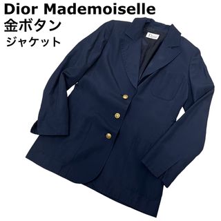 クリスチャンディオール(Christian Dior)の【希少】Dior マドモワゼル　ネイビー　金ボタン　ジャケット　ヴィンテージ(テーラードジャケット)