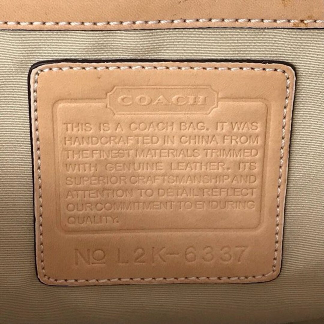 COACH(コーチ)の『USED』 COACH コーチ  シグネチャーキャンバス　キャリーオール 6337 トートバッグ キャンバス/レザー  ピンク【中古】 レディースのバッグ(トートバッグ)の商品写真