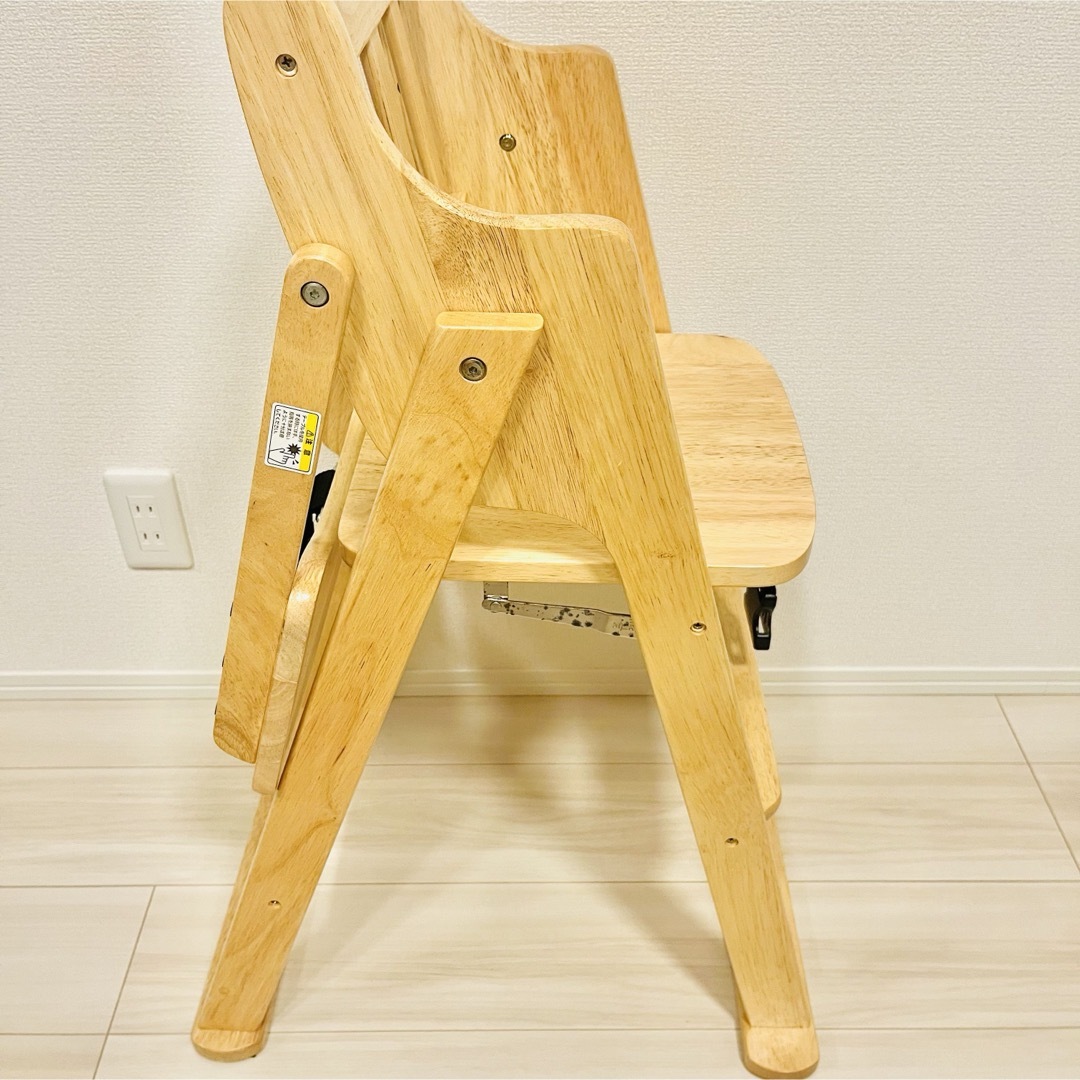 ヤトミ 折りたためる木製ハイチェアー cocona2 インテリア/住まい/日用品の椅子/チェア(折り畳みイス)の商品写真