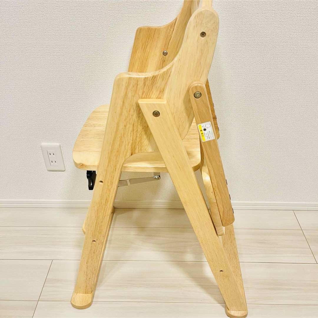 ヤトミ 折りたためる木製ハイチェアー cocona2 インテリア/住まい/日用品の椅子/チェア(折り畳みイス)の商品写真