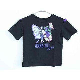 アナスイ(ANNA SUI)の†アナスイミニ/ANNA SUI mini†120cm 半袖Tシャツ/半袖カットソー 黒 鬼滅の刃 胡蝶しのぶコラボ 21年製【中古】子供服 キッズ kids 女の子 夏 414032 tops(Tシャツ/カットソー)