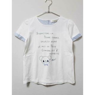 ポンポネット(pom ponette)の《ポンポネット/pom ponette》160cm 半袖Tシャツ/半袖カットソー 白【中古】子供服 キッズ kids ジュニア 女の子 夏 524032 tops(Tシャツ/カットソー)