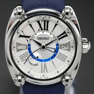 セイコー(SEIKO)の【美品】セイコー　ガランテ　GMT　腕時計　メンズ　A04401(腕時計(アナログ))