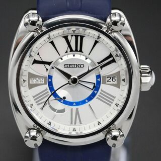 セイコー(SEIKO)の【美品】セイコー　ガランテ　GMT　腕時計　メンズ　A04401(腕時計(アナログ))