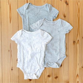 babyGAP - babyGAP 半袖ボディシャツ3枚セット　ロンパース　70cm ベビー服