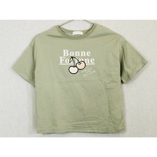 ポンポネット(pom ponette)の[ポンポネット/pom ponette]140cm 半袖カットソー/半袖Tシャツ カーキ【中古】子供服 キッズ kids ジュニア 女の子 夏 424032 tops(Tシャツ/カットソー)