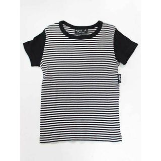 アニエスベー(agnes b.)の☆アニエスb/アニエスベー/agnes b. ENFANT☆125cm 半袖Tシャツ/半袖カットソー 黒×白 【中古】子供服 キッズ kids 女の子 夏 205032 tops(Tシャツ/カットソー)