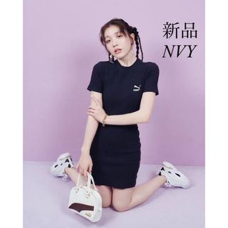 Lily Brown - LILYBROWN×PUMA  リブドレス　NVY ネイビー　紺　プーマ　コラボ