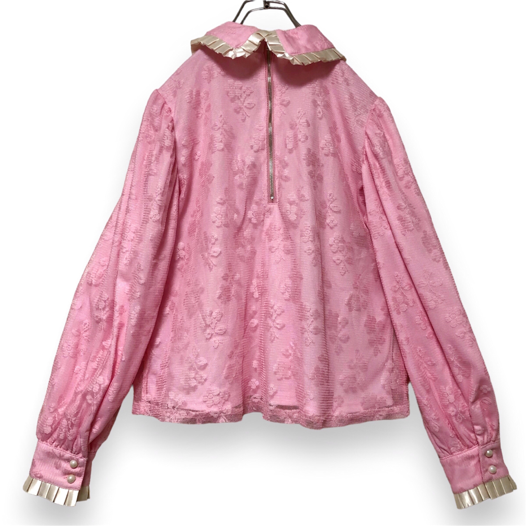 Swankiss(スワンキス)の【極美品】スワンキス Swankiss cherry lace チェリーブラウス レディースのトップス(シャツ/ブラウス(長袖/七分))の商品写真