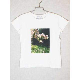 アニエスベー(agnes b.)の[アニエスb/アニエスベー/agnes b. ENFANT]125cm 半袖カットソー/半袖Tシャツ 白【中古】子供服 キッズ kids 女の子 夏 105032 tops(Tシャツ/カットソー)