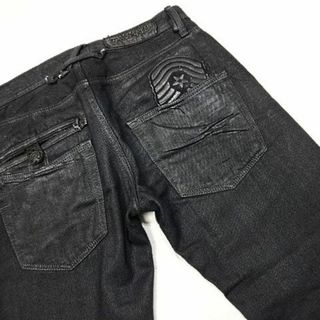 タヴァニティソージーンズ(TAVERNITI SO JEANS)のタヴァニティソージーンズ☆黒コーティング加工フレア☆31☆ウェスト約85cm(デニム/ジーンズ)