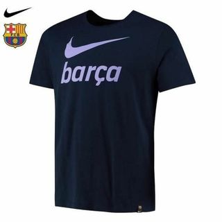 ナイキ(NIKE)の★送料無料★UK直輸入★ナイキ★FCバルセロナ スウォッシュ Tシャツ★紺藤/M(ウェア)