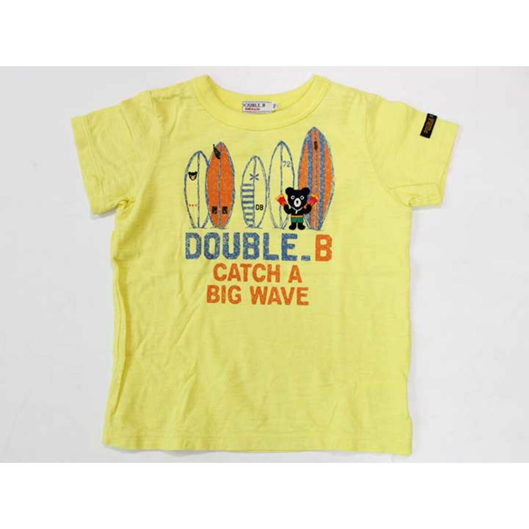 DOUBLE.B(ダブルビー)の☆ミキハウスダブルB/MIKIHOUSE DOUBLE.B☆100cm 半袖Tシャツ/半袖カットソー 黄色 Bくん 【中古】子供服 キッズ kids 男の子 夏 524032 tops キッズ/ベビー/マタニティのキッズ服女の子用(90cm~)(Tシャツ/カットソー)の商品写真