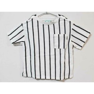 ハッカキッズ(hakka kids)の《ハッカ/HAKKA kids》130cm 半袖Tシャツ/半袖カットソー 白×黒 麻混【中古】子供服 キッズ kids 男の子 夏 606032 tops(Tシャツ/カットソー)