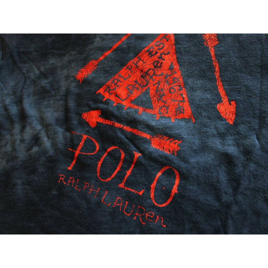 Ralph Lauren(ラルフローレン)の[ラルフローレン/Ralph Lauren]160cm 半袖カットソー/半袖Tシャツ 紺【中古】子供服 キッズ kids ジュニア 男の子 夏 615032 tops キッズ/ベビー/マタニティのキッズ服女の子用(90cm~)(Tシャツ/カットソー)の商品写真