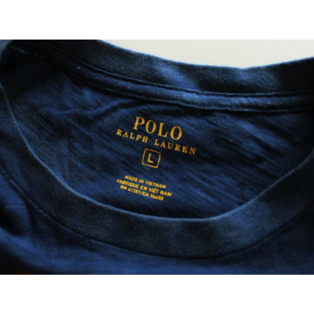 Ralph Lauren(ラルフローレン)の[ラルフローレン/Ralph Lauren]160cm 半袖カットソー/半袖Tシャツ 紺【中古】子供服 キッズ kids ジュニア 男の子 夏 615032 tops キッズ/ベビー/マタニティのキッズ服女の子用(90cm~)(Tシャツ/カットソー)の商品写真