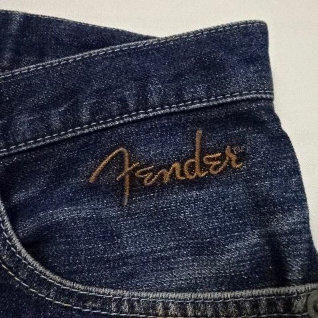 Fender(フェンダー)のTK☆フェンダーコラボ☆ロゴ刺繍入りジーンズ☆3☆ウェスト約84cm 楽器のギター(エレキギター)の商品写真