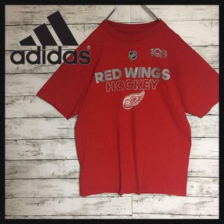 アディダス(adidas)の【美品メキシコ製ビンテージ】アディダス　半袖プリントTシャツ　NHL D107(Tシャツ/カットソー(半袖/袖なし))