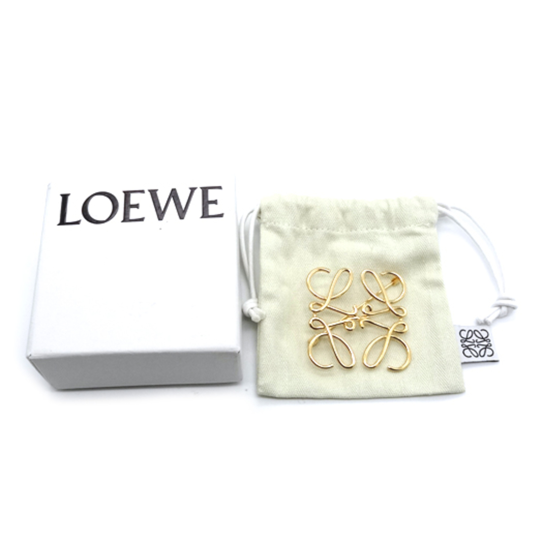 LOEWE - ロエベ アナグラム ブローチ メタル ゴールド ピン LOEWE - ロエベ アナグラム ブローチ メタル ゴールド ピン