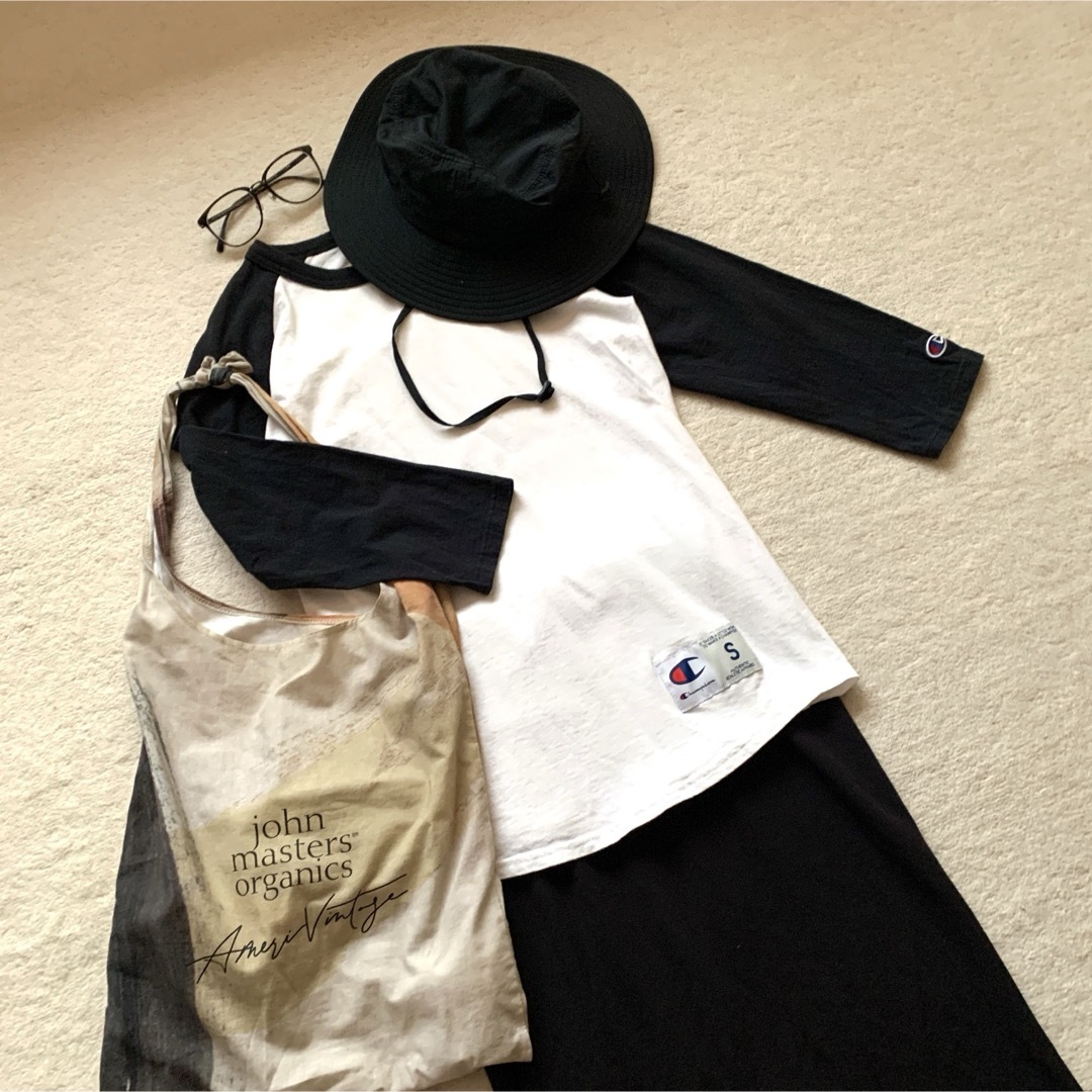 DEUXIEME CLASSE(ドゥーズィエムクラス)のChampion チャンピョン ラグラン Tシャツ ロンT 古着 メンズのトップス(Tシャツ/カットソー(七分/長袖))の商品写真