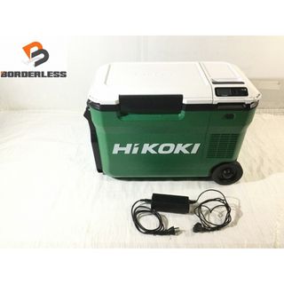 ヒタチ(日立)の☆中古品☆HiKOKI ハイコーキ 18V コードレス冷温庫 UL18DB 本体+アダプター アグレッシブグリーン 87233(工具)