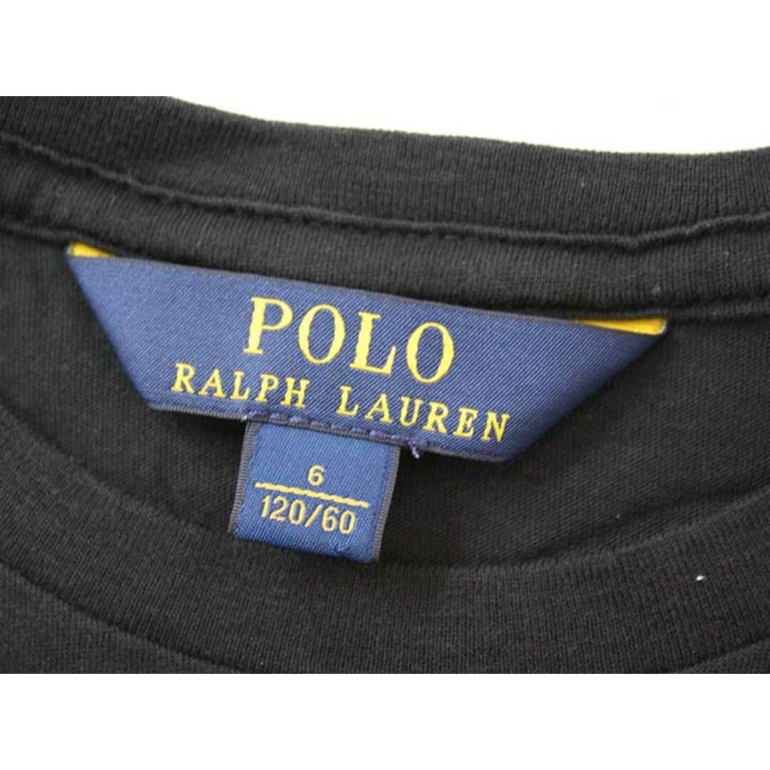 Ralph Lauren(ラルフローレン)の●ラルフローレン/Ralph Lauren●120cm 半袖Tシャツ/半袖カットソー 黒【中古】子供服 キッズ kids 男の子 夏 126022 tops キッズ/ベビー/マタニティのキッズ服女の子用(90cm~)(Tシャツ/カットソー)の商品写真