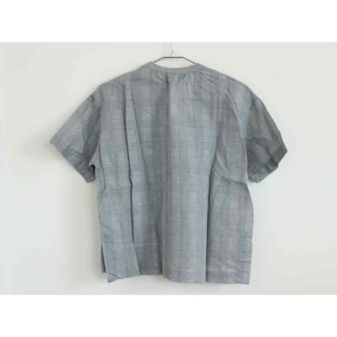 ARCH & LINE(アーチアンドライン)の†アーチ＆ライン/ARCH＆LINE† 125-135cm(L) 半袖Tシャツ/半袖カットソー 白×グレー 麻混【中古】子供服 キッズ kids 男の子 夏 326032 tops キッズ/ベビー/マタニティのキッズ服女の子用(90cm~)(Tシャツ/カットソー)の商品写真