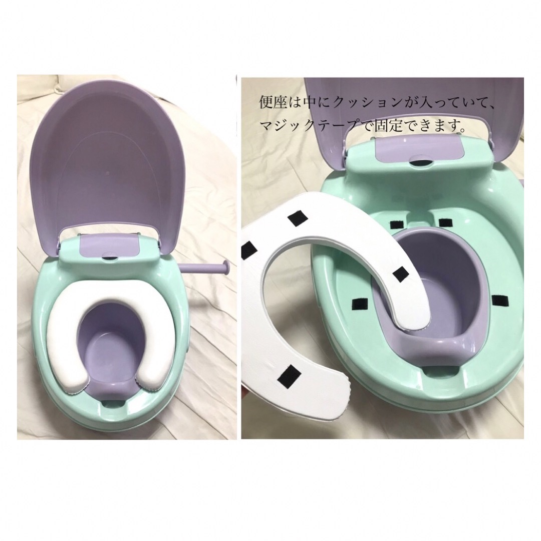 洋式　おまる　トイレトレーニング　 キッズ/ベビー/マタニティのおむつ/トイレ用品(ベビーおまる)の商品写真