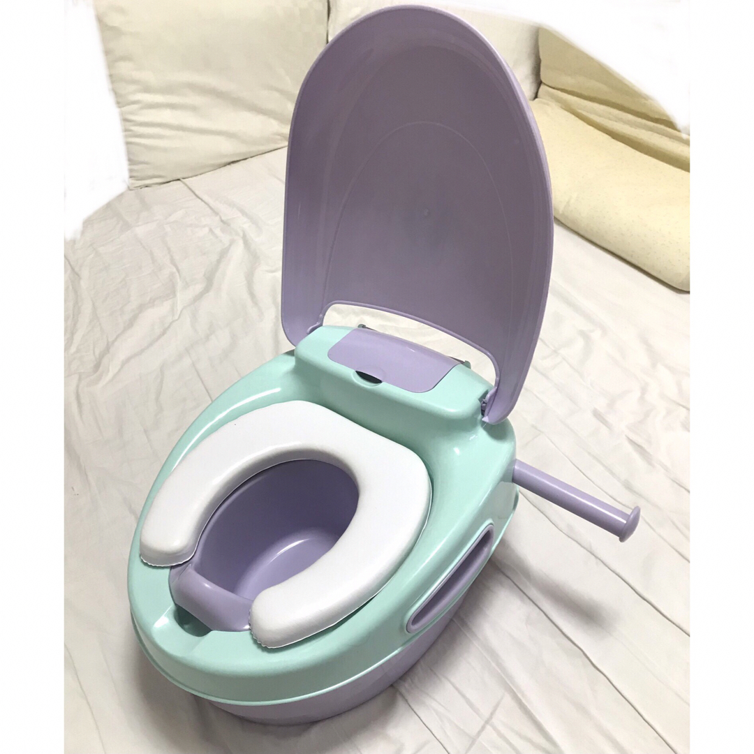 洋式　おまる　トイレトレーニング　 キッズ/ベビー/マタニティのおむつ/トイレ用品(ベビーおまる)の商品写真