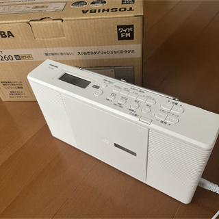 東芝 - TOSHIBA CDラジオ ホワイト TY-C260(W)