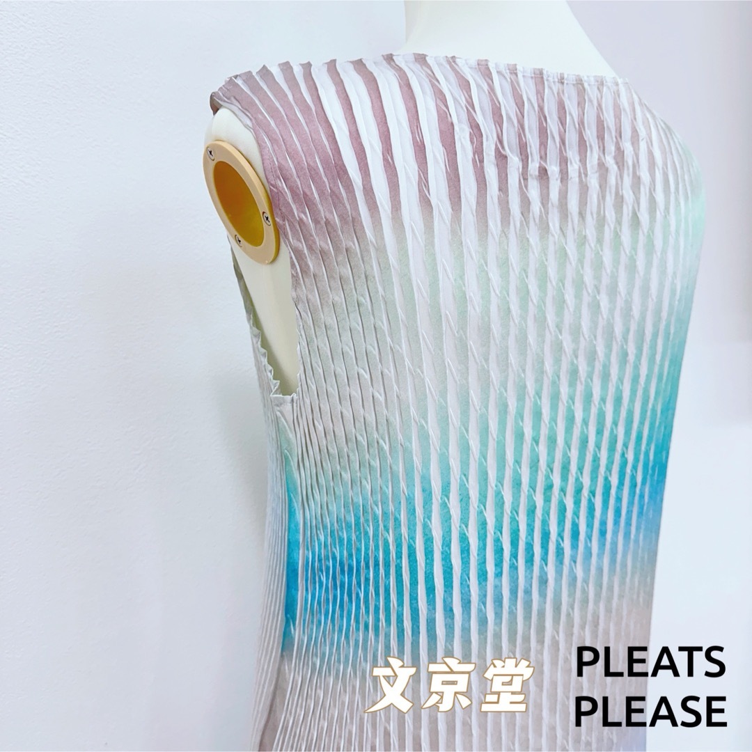 ISSEY MIYAKE(イッセイミヤケ)のISSEY MIYAKE SUFFUSED PLEATS 限定色ワンピース レディースのワンピース(ロングワンピース/マキシワンピース)の商品写真