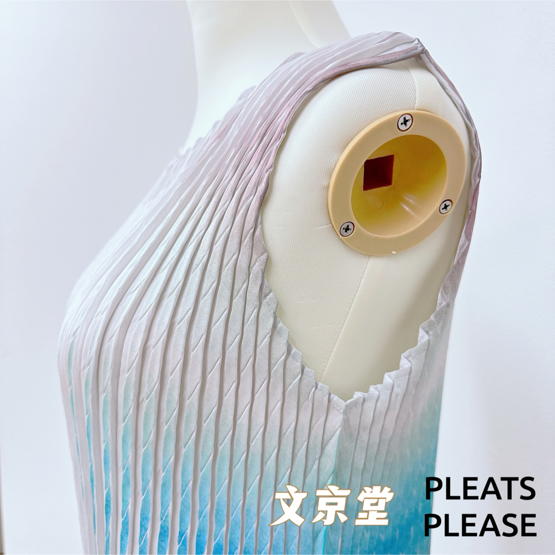 ISSEY MIYAKE(イッセイミヤケ)のISSEY MIYAKE SUFFUSED PLEATS 限定色ワンピース レディースのワンピース(ロングワンピース/マキシワンピース)の商品写真