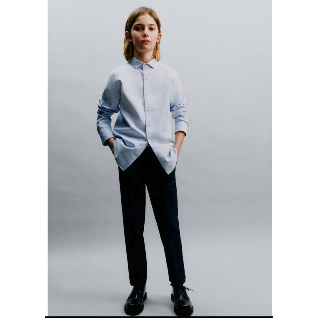 ZARA(ザラ)のZARA KIDS  スプレッドカラー　ドレスシャツ　セレモニー　フォーマル キッズ/ベビー/マタニティのキッズ服男の子用(90cm~)(ドレス/フォーマル)の商品写真